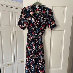 Equipment Floral Wrap Dress size S worn once